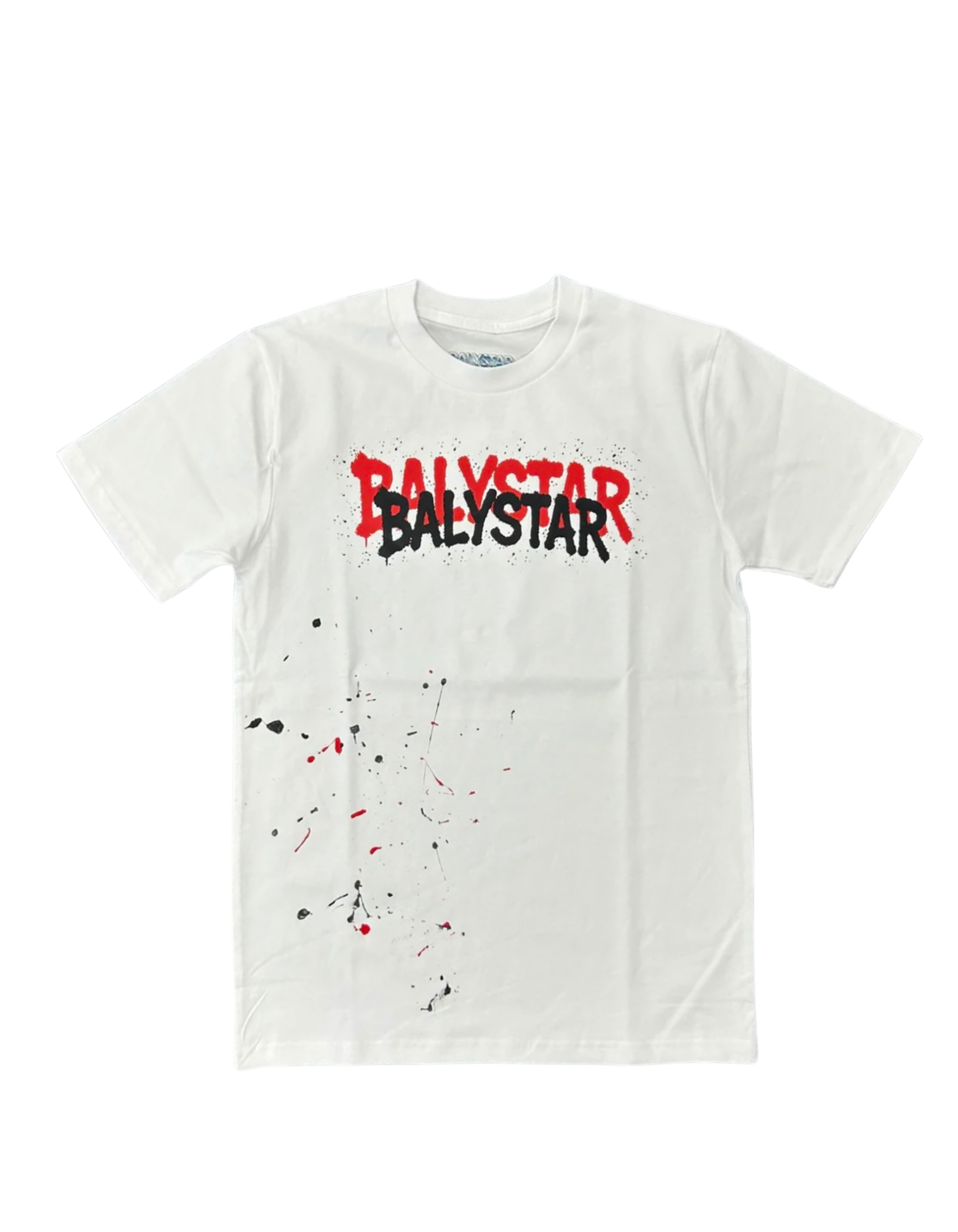 Red On White Paint Splatter