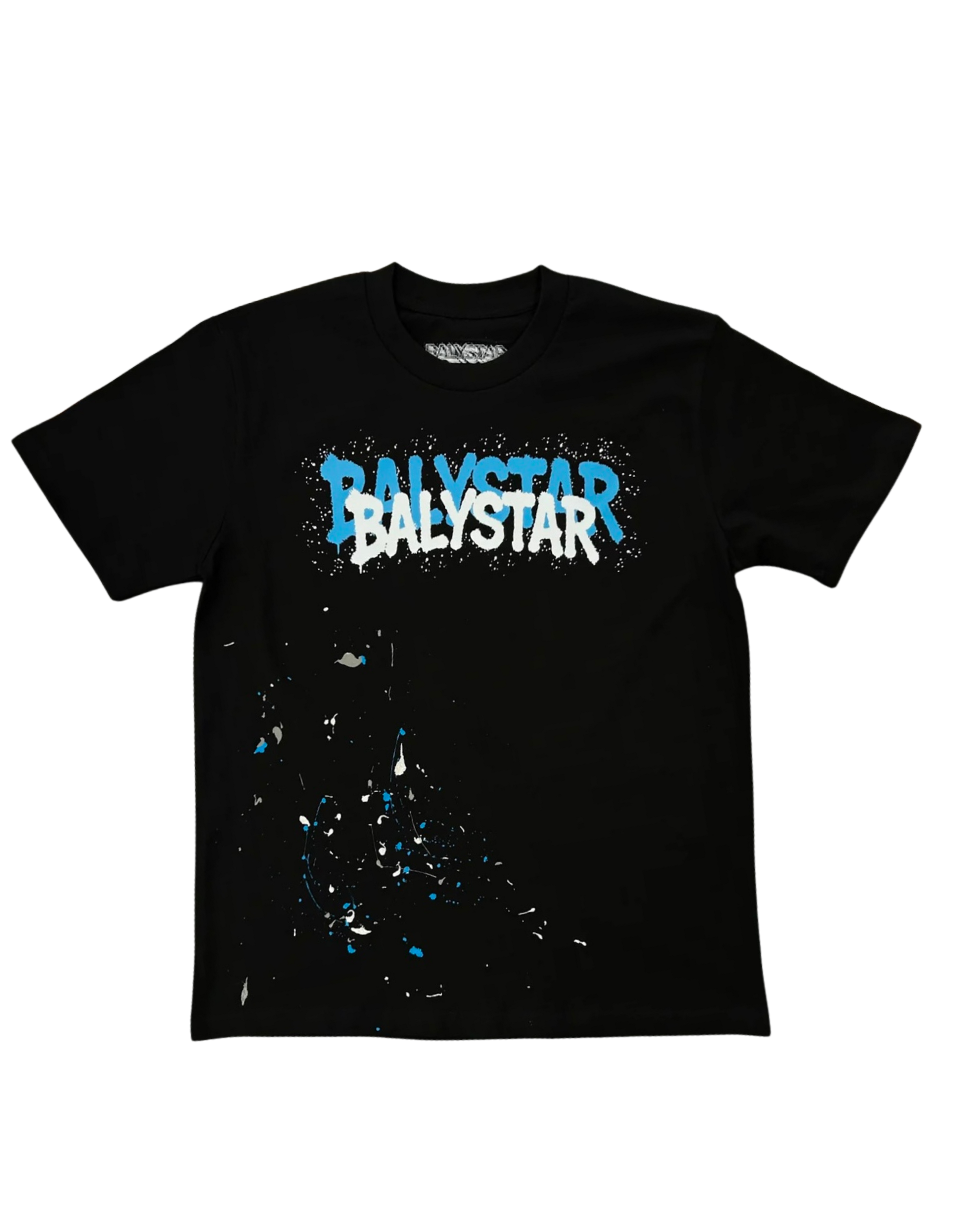 Blue/White Paint Splatter
